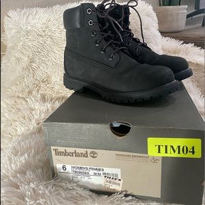 Timberland 6” Premium Black Boots